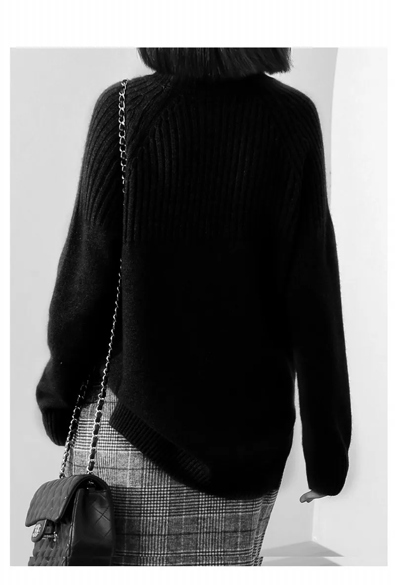 

Female Knitting Pullovers Cashmere Women Turtleneck Warm Sweater Solid