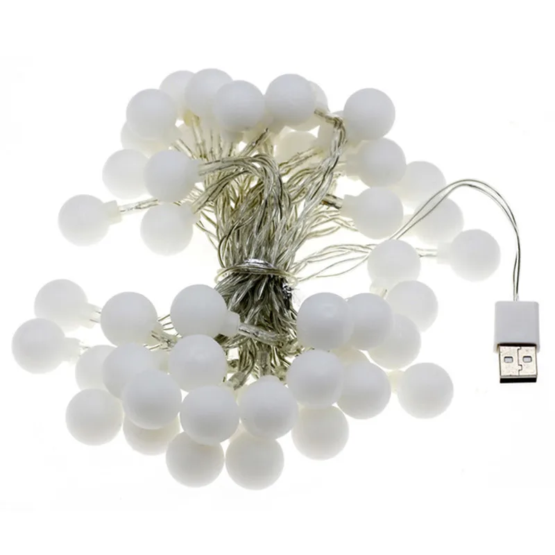 

LED light string 40led USB Lamp Bulb Light String Waterproof Outdoor Wedding Christmas Holiday wedding decoration Led String