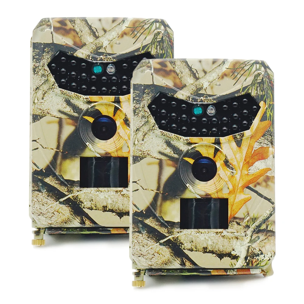 

2Pcs PR100 Outdoor Hunting Camera 12MP PIR Night Vision Wild Animal Detector Trail Camera HD Waterproof Monitoring