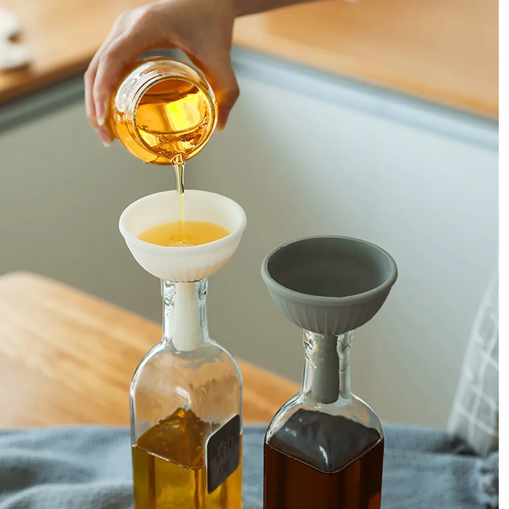 

Mini Funnel Silicone Kitchen Portable Funnels Home Mini High Temperature Resistance Funnel Liquid Dispensing Kitchen Tools