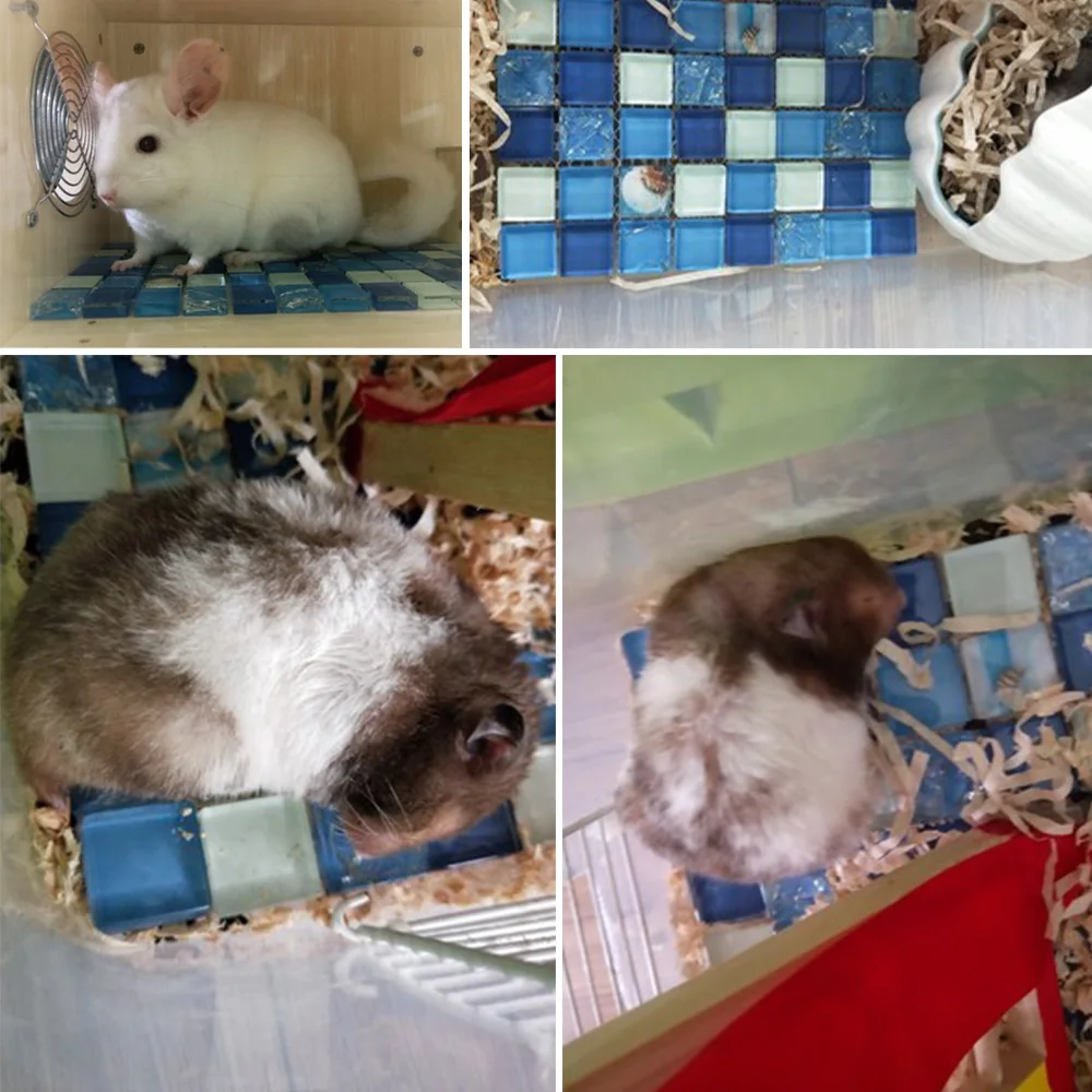 Домашние животные хомяк охлаждающий коврик Удобная спальная подстилка кровать