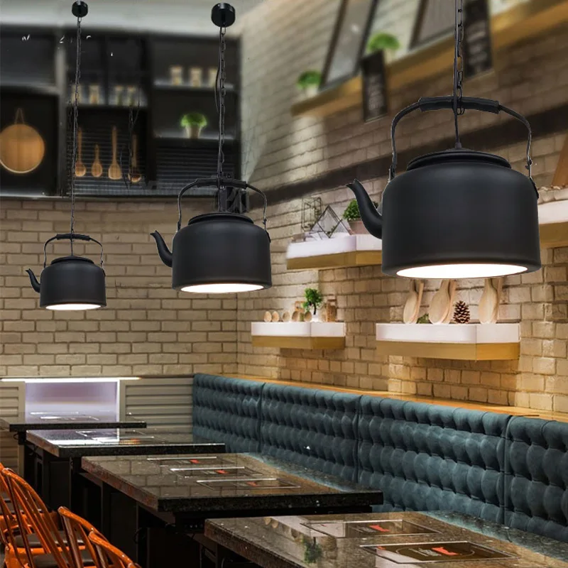 Подвесной светильник в стиле ретро потолочный индастриал для столовой железный