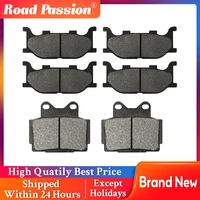 road passion motorcycle front and rear brake pads for yamaha xj600s 1998 2003 xj600n 1998 2003 fa199 fa104