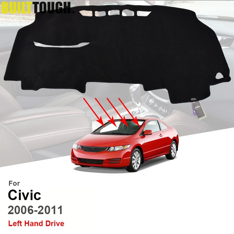 Коврик Xukey для приборной панели Honda Civic 2006 2007 2008 2009 2010 2011|carpeting carpets|carpet covercarpet honda civic