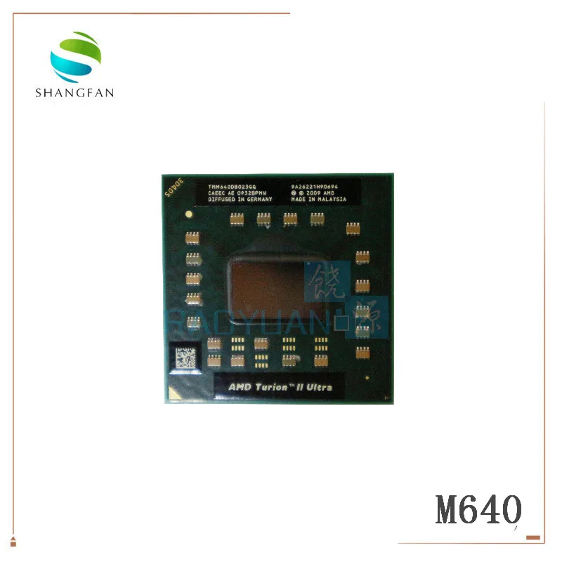 AMD Turion II Ультра двухъядерный мобильный TMM640 M640 TMM640DB022GQ 2 6G 2M cpu latop процессор разъем