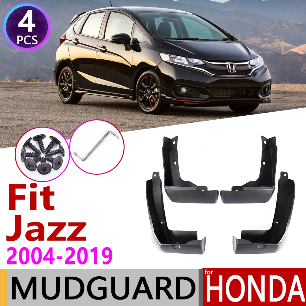 Брызговик для Honda Fit Джаз GD GE GK 2004 ~ 2019 Fender брызговик Всплеск закрылки аксессуары