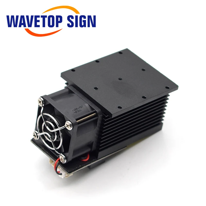WaveTopSign 450nm 12V Высокая мощность синий фиолетовый лазерный модуль 10 Вт для лазерной гравировки аксессуары