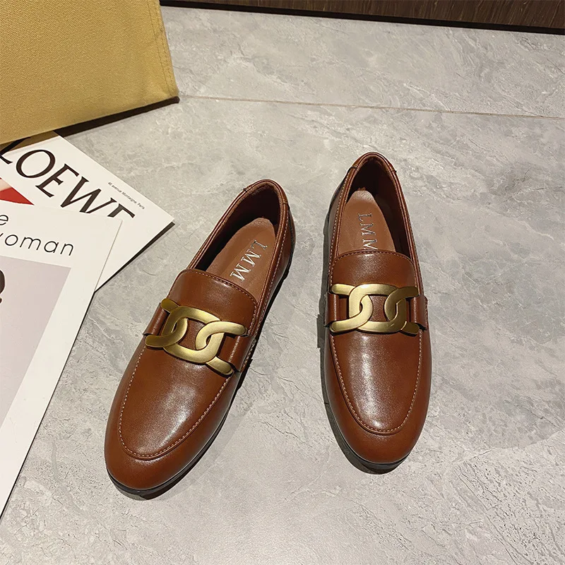 Women's Casual Shoes with Plain Leather Shoes  Shoes for Women  Oxford Shoes for Women  Flat  Womens Shoes