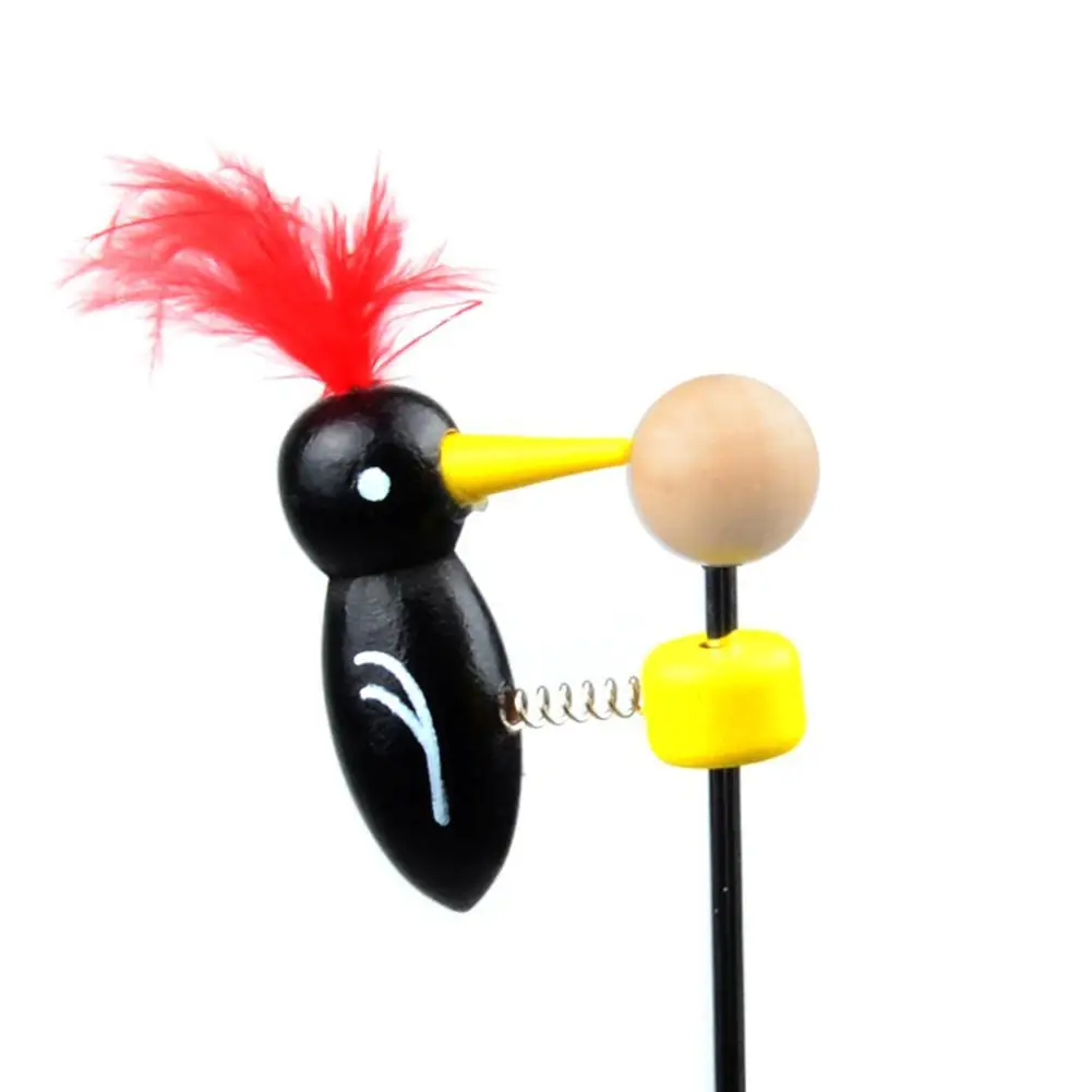 

1Pcs Cute Wooden Woodpecker Shaped Funny Toy Kids Puzzles Educational Teaching Aids Spring Cognitive Ability Learning Toy Bird