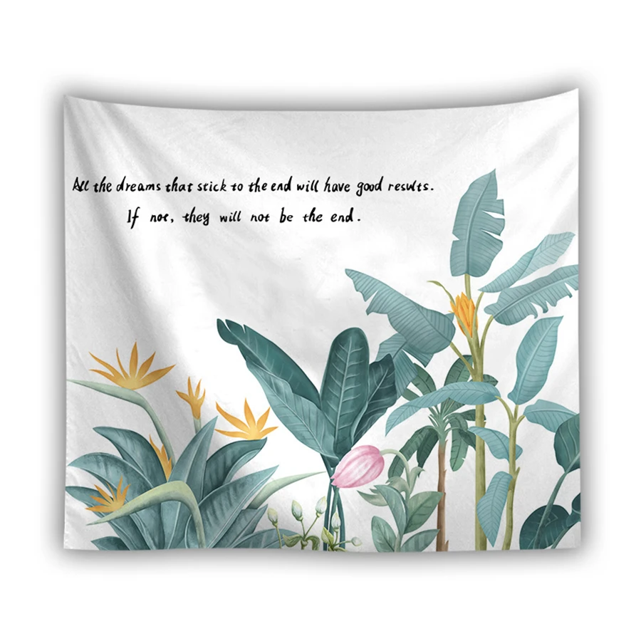 

Tropical Plant Floral Tapestry Wall Hanging Bohemia Palm Tree Wall Decor Bedroom Dorm Hippie Trippy Tapiz Mandala Carpet Curtain