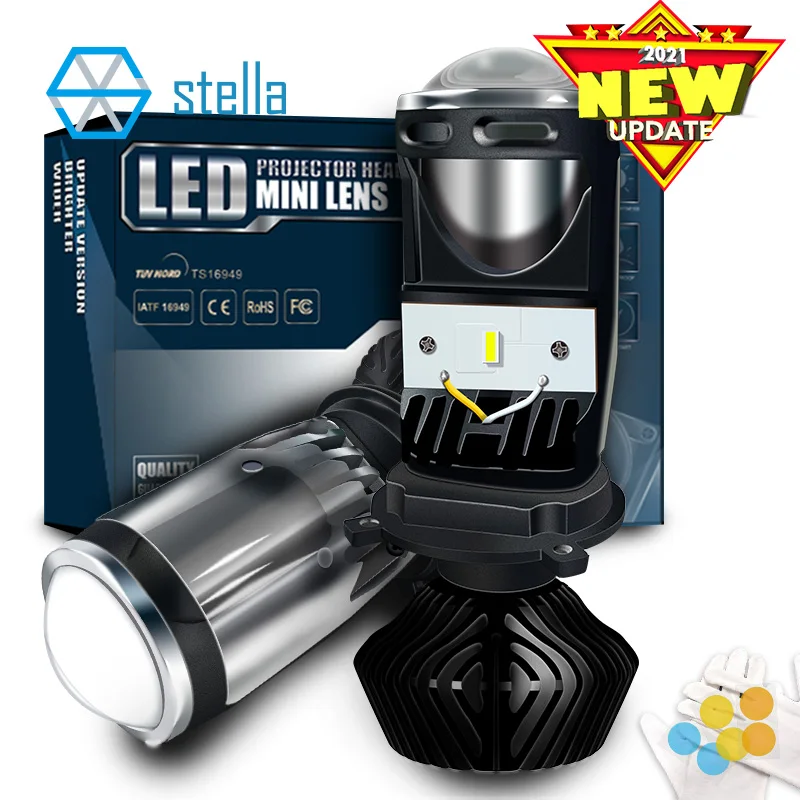 Светодиодные линзы Stella h4 12 В 72 Вт 5500 лм k h19|Передние LED-фары для авто| |