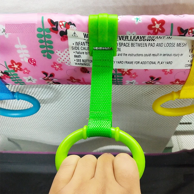 Портативная детская кровать 4 шт. компактный многоцветный крючок тяговое кольцо