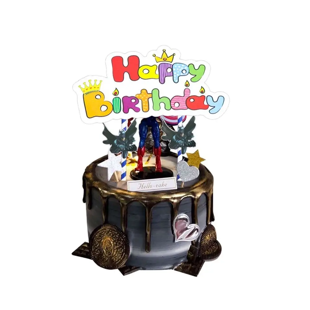 

Украшение для темативечерние в виде летучих мышей, для детского дня рождения, для вечевечерние НКИ, для торта, Топпер, коробка для конфет, дл...