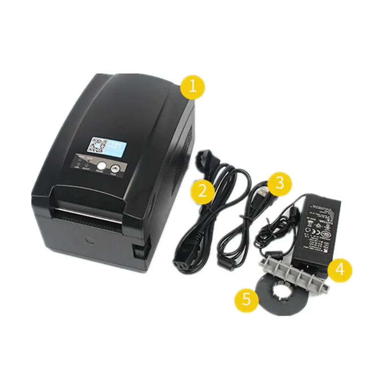 ZH3080 Clothing Tag Product Price Barcode QR Code Sticker 20-80mm Cash Register Receipt Bluetooth USB Thermal Label Printer