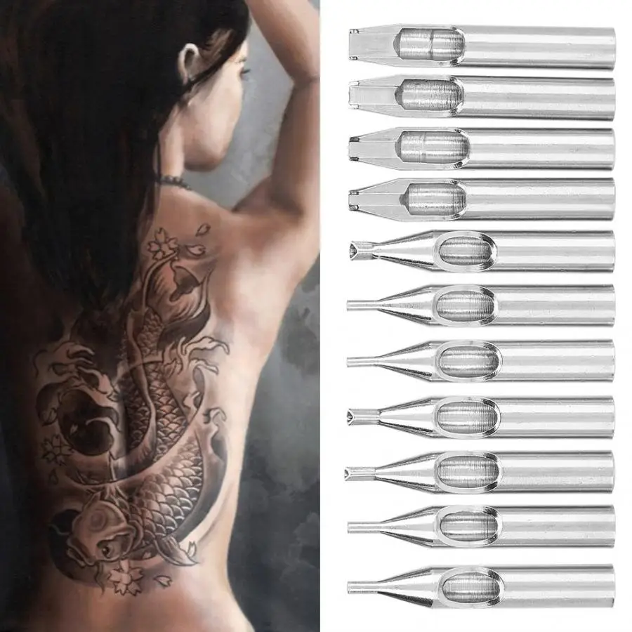 11 шт./компл. профессиональные 304 советы по тату из нержавеющей стали устойчивые к