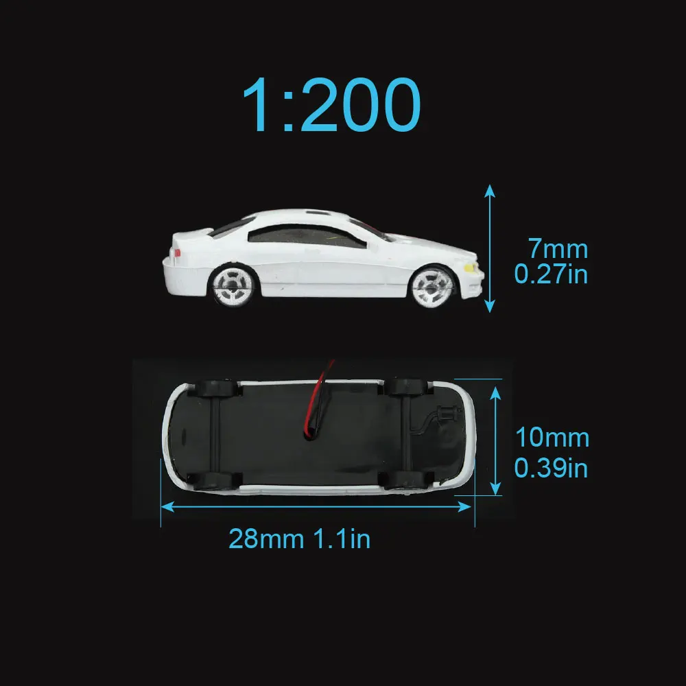 12 в 1:200 масштабная модель автомобиля светодиодный светильник автомобили для
