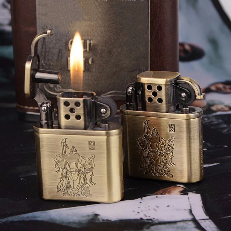 Металлический шлифовальный круг газовая зажигалка надувная Бутановая Зажигалка