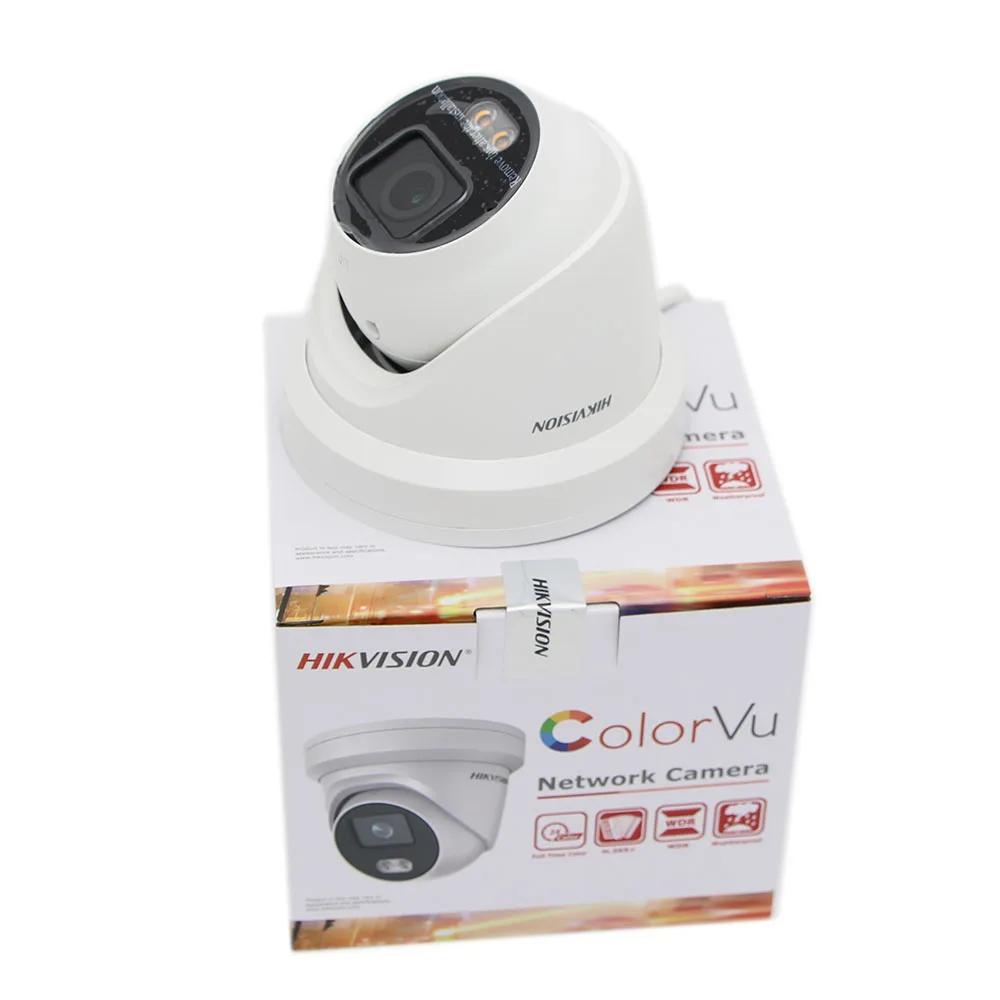

Hikvision IP Camera 4MP DS-2CD2347G2-L ColorVu POE H.265+ IP67 Network Fixed Turret Camera Full Color