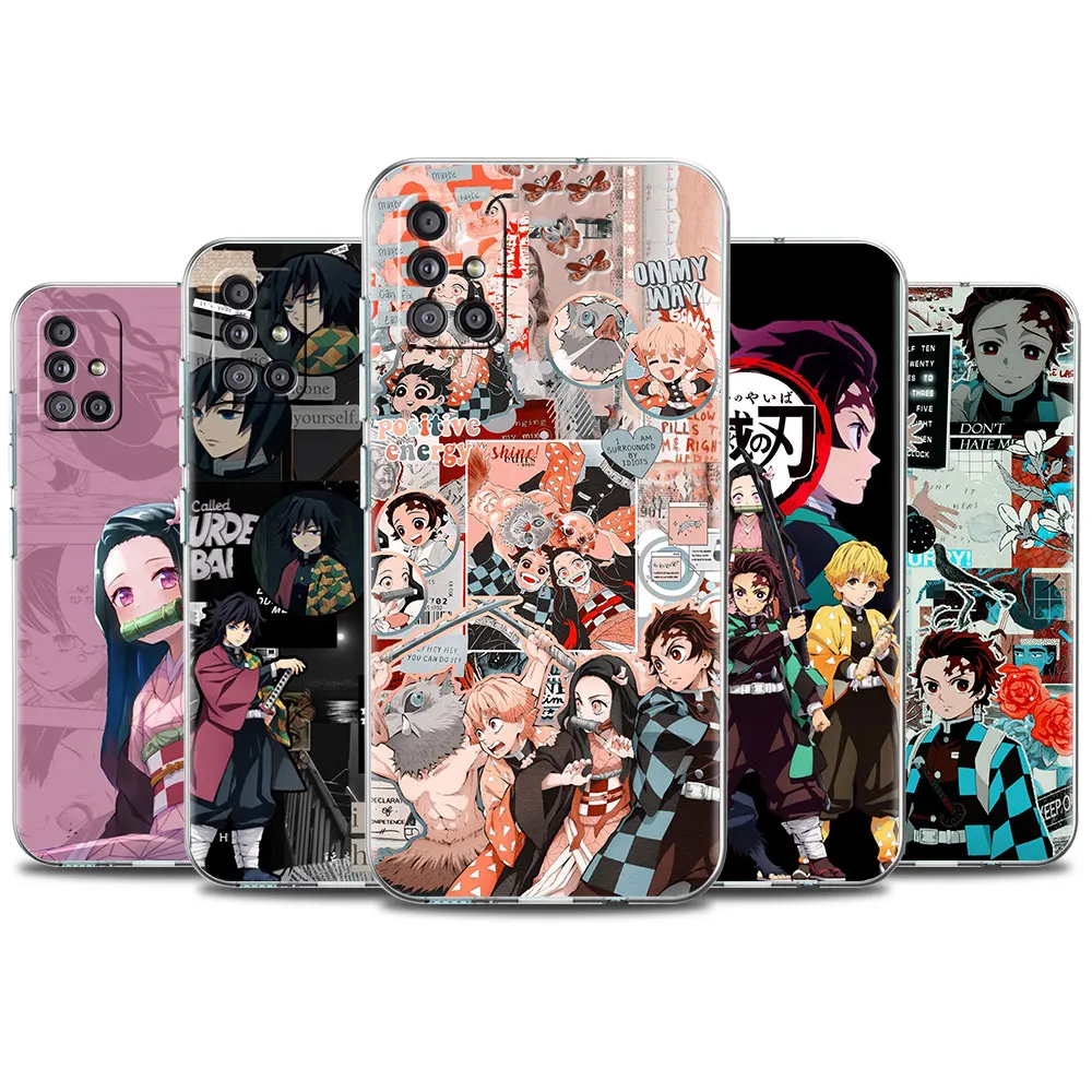 Чехол Kimetsu для Samsung Galaxy A51 A71 A21s A31 A12 A32 5G A21 EU A52 4G A41 A11 A22 ТПУ | Мобильные телефоны и