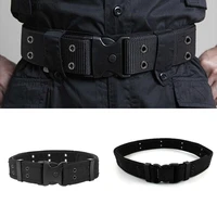 nylon weave belt with plastic plugging buckle tactical waist for training high adjustable strap quality outdoor