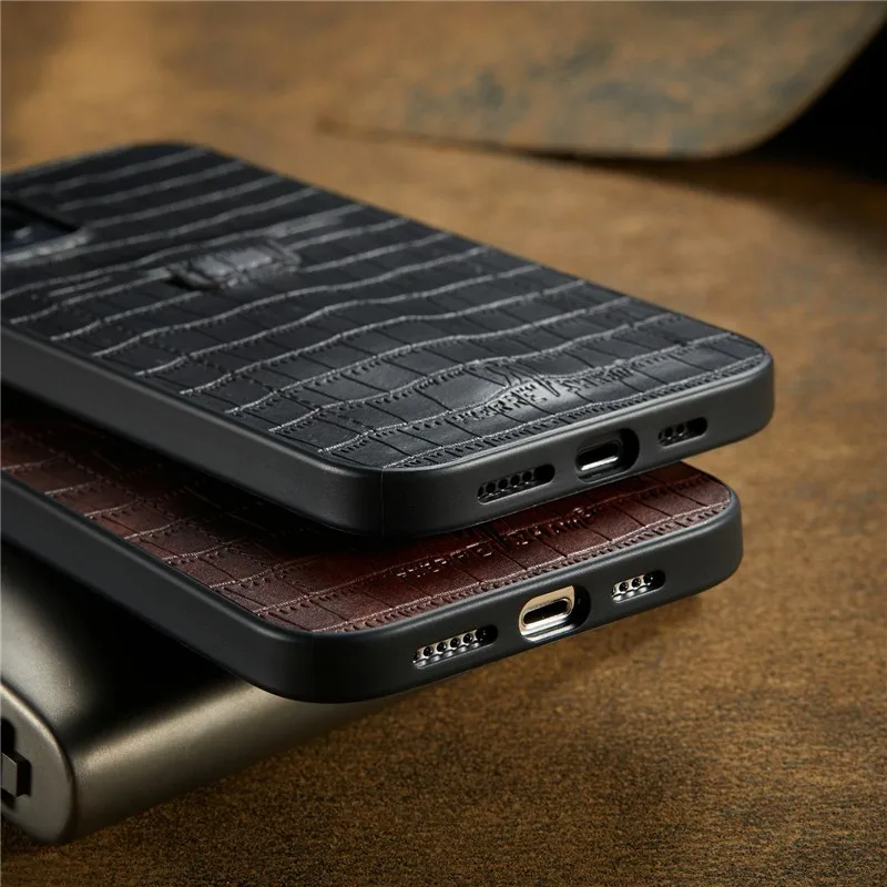 

Fashion luxury Crocodile pattern soft Case For iPhone 11 12 Pro Max mini 7 8 Plus XR X XS MAX SE 2 pu leather phone cover fundas