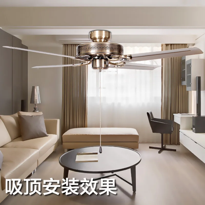 36 см Европейский античный бесшумный потолочный вентилятор домашний безопасный