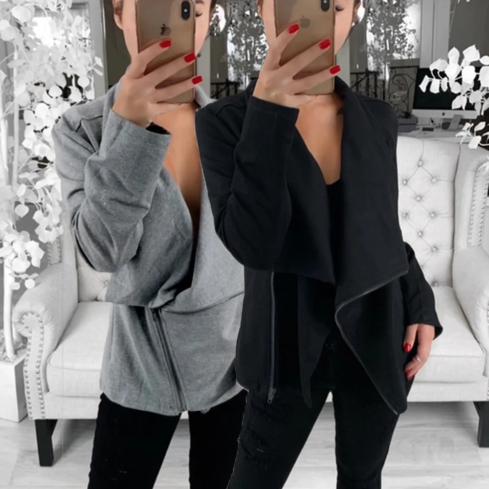 Новинка 2019 года женская куртка сезон осень весна куртки с длинными рукавами и