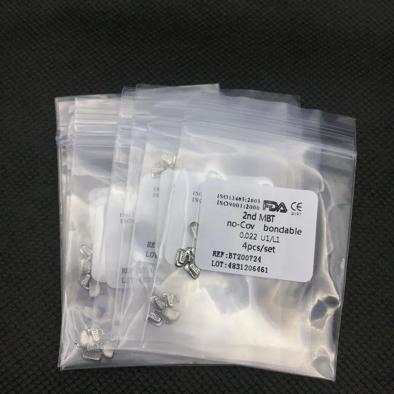 10 bags Dental Orthodontic Buccal Tube Bondable Non-convertible 1st/2nd Roth MBT Edgewise Tubes Braces Kit | Красота и здоровье