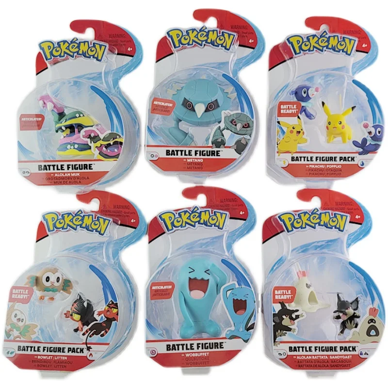 

POKEMON Genuine US Version WCT Action Figure Pokemon Wobbuffet Metagross Pikachu Action FIGURE Model Toys