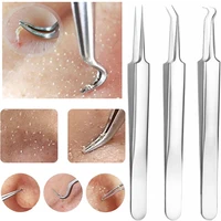 stainless steel acne clip acne needle blackhead removal clip whitehead removal needle blemish remover tweezers face care tools