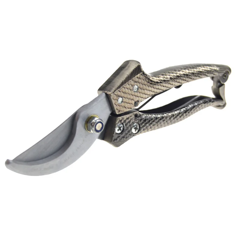 

C Mart 8 Inch Pruning Shears Garden Scissors Pruners Branch Cutter Zinc Alloy Handle SK5 Carbon Steel Blade Park Pruning Tools