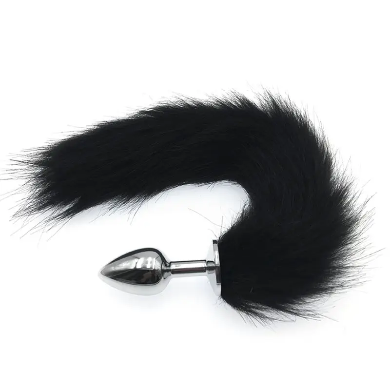 Эротический сплав Анальная пробка искусственный плюшевый хвост Стимуляция