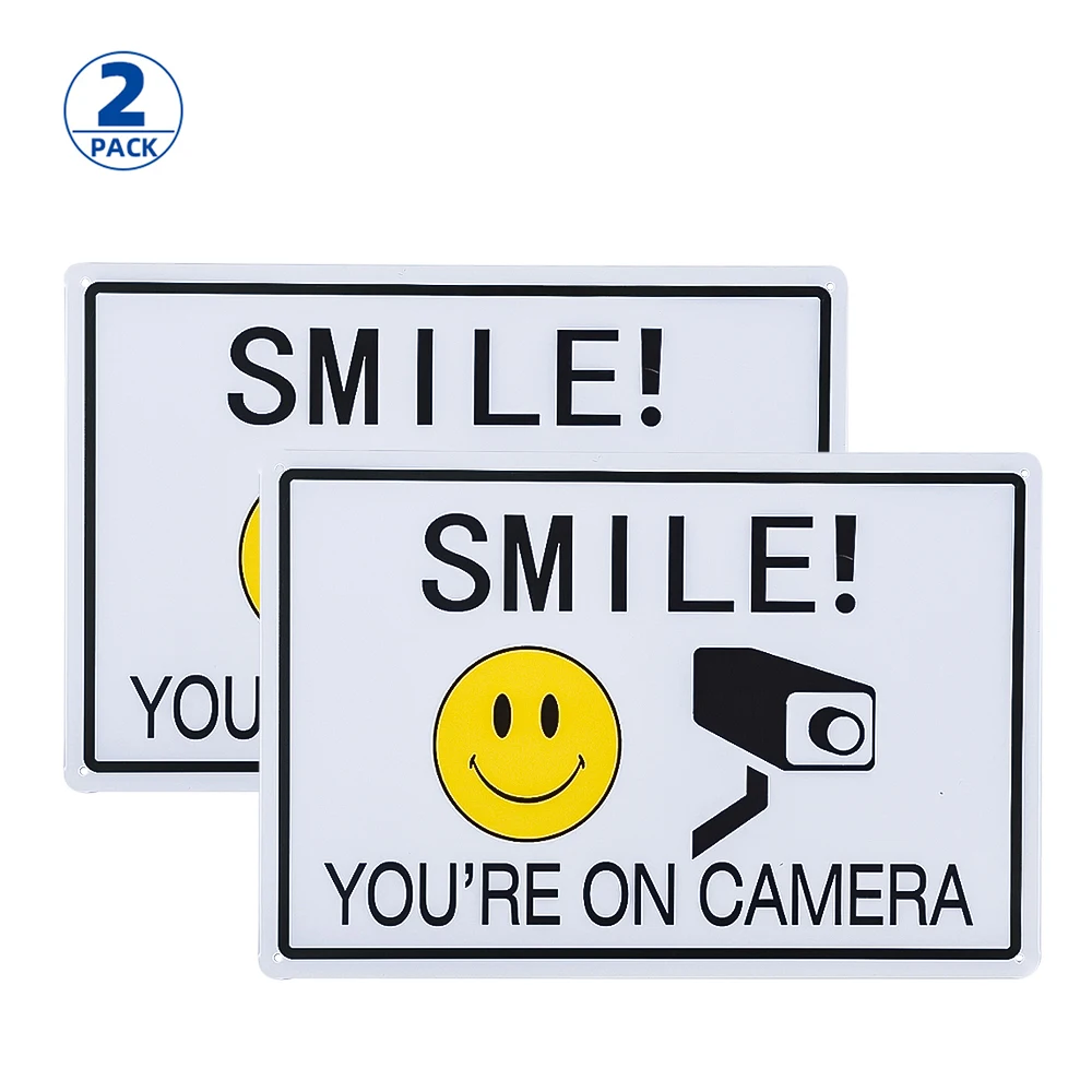 DL (2 упаковки) Smile You находитесь на знаке камеры знак видеонаблюдения