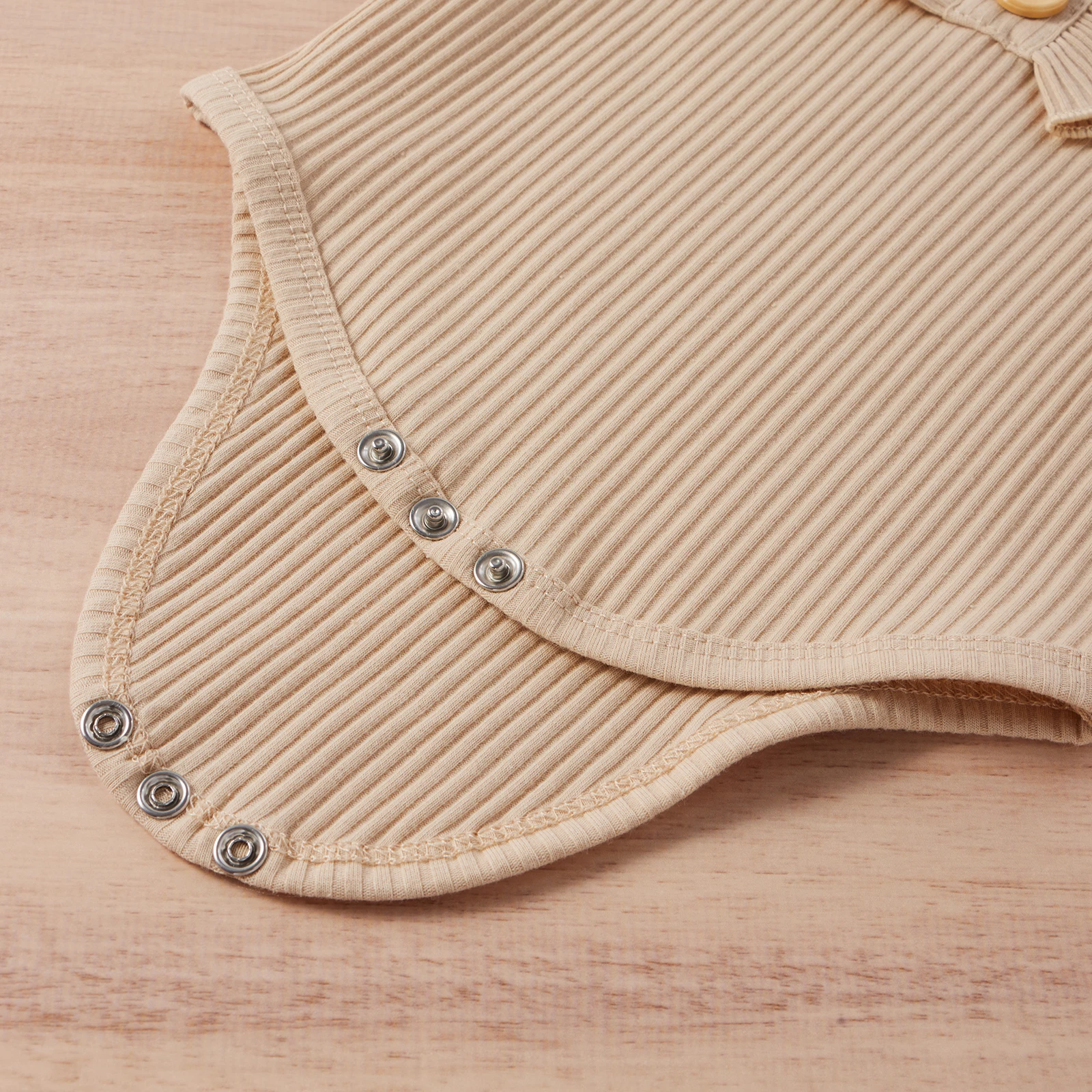 

2021 0-24M Newborn Baby Girls Clothes Sets 2pcs Solid Knit Ruffles Sleeveless Bodysuit + Shorts Toddler Fashionable Outfit Set