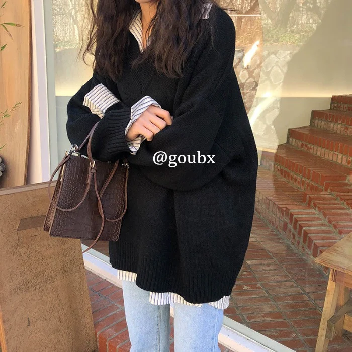 

Осень 2021, зимний свитер, женские топы, вязаный пуловер, женская мягкая теплая толстая верхняя одежда