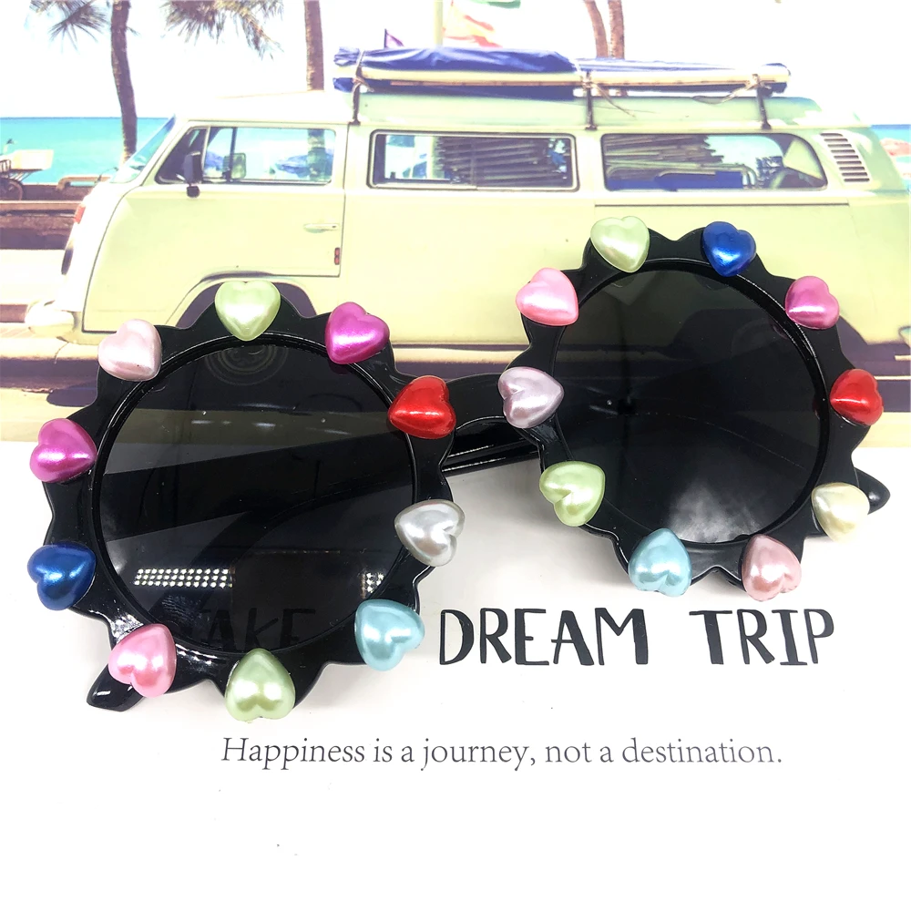 ZAOLIHU желтые линзы солнечные очки младенца Радужная жемчужина детей с принтом