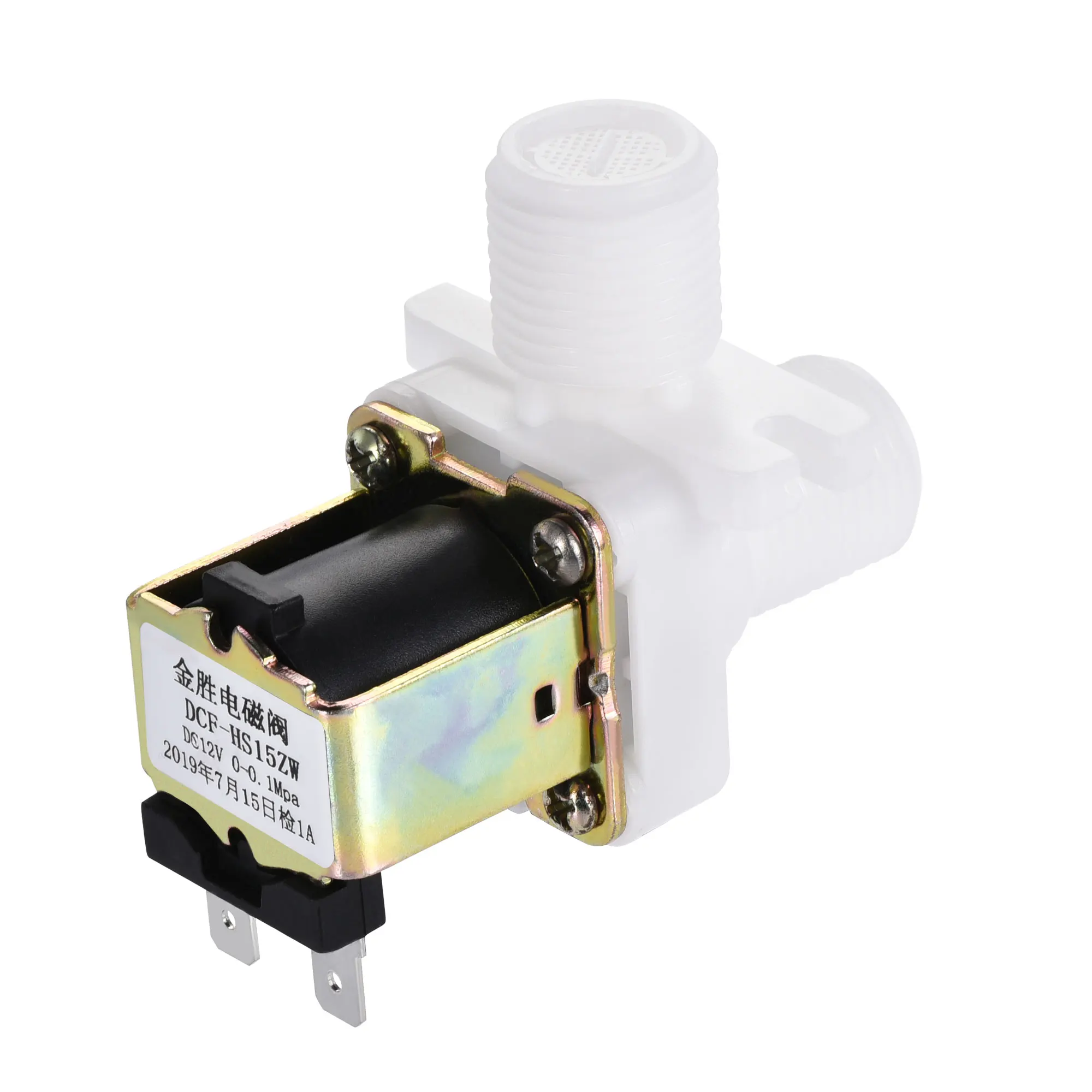 

Uxcell DC12V G1/2 Plastic Water Electric Solenoid Valve Normally Closed NC Pressure Water Outlet Right Angle