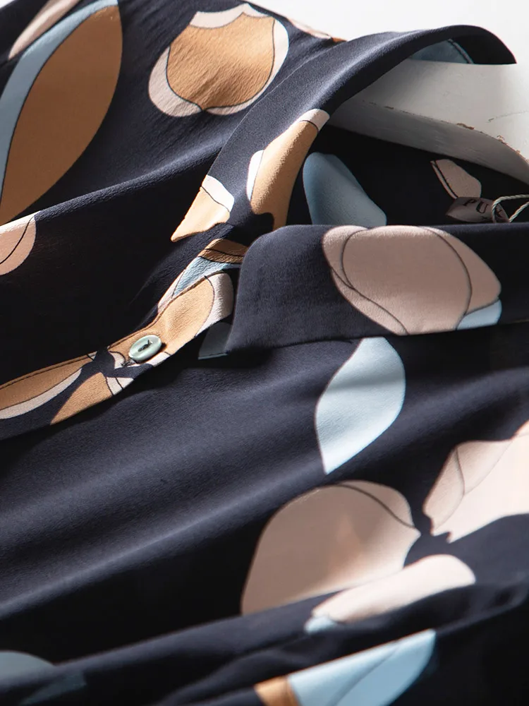 Летнее весеннее винтажное платье из 100% натурального шелка женская одежда 2020