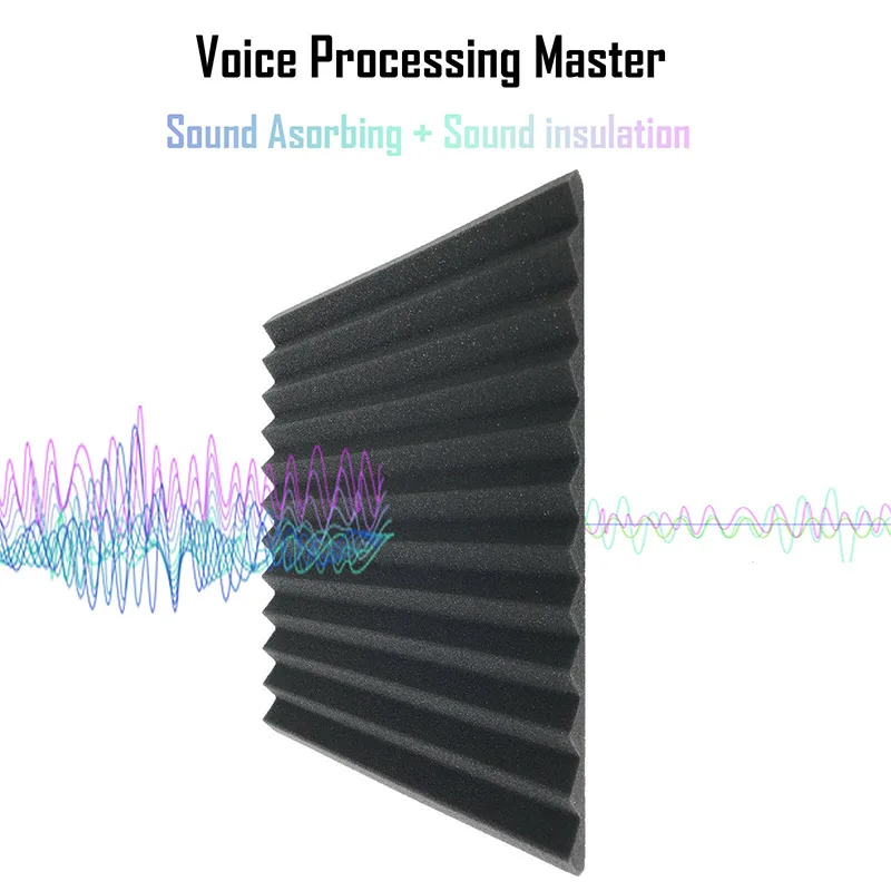 Акустические панели из пены звукоизоляционные студийные клиновидные плитки для
