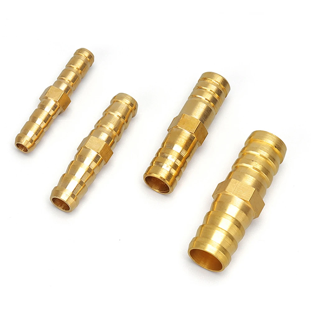 

Brass connector pneumatic connector trachea water pipe fittings pagoda straight through two-way docking 6/8/10/12MM hose connect