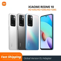 global version xiaomi redmi 10 64gb 128gb smartphone 50mp ai quad camera 90hz fhd display helio g88 octa core 5000mah battery