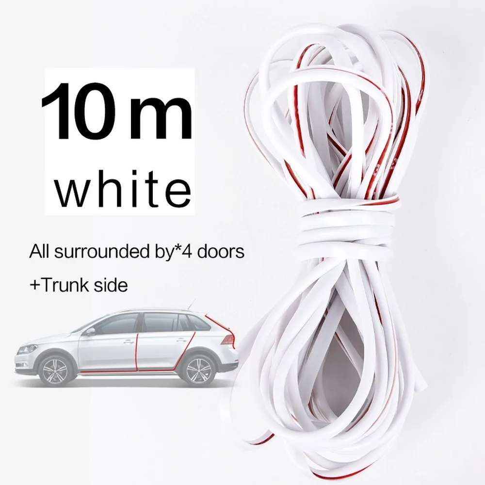 Уплотнительная лента 10 м U для автомобиля звукоизоляция уплотнительные полоски