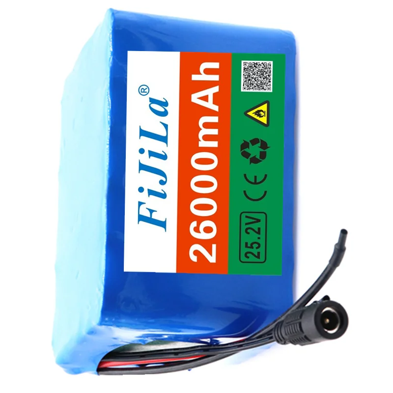 

6S5P 25.2V 26Ah 18650 li-ion battery pack 25.2v 26Ah electric bicycle moped /electric/lithium ion battery pack BMS+2A charger