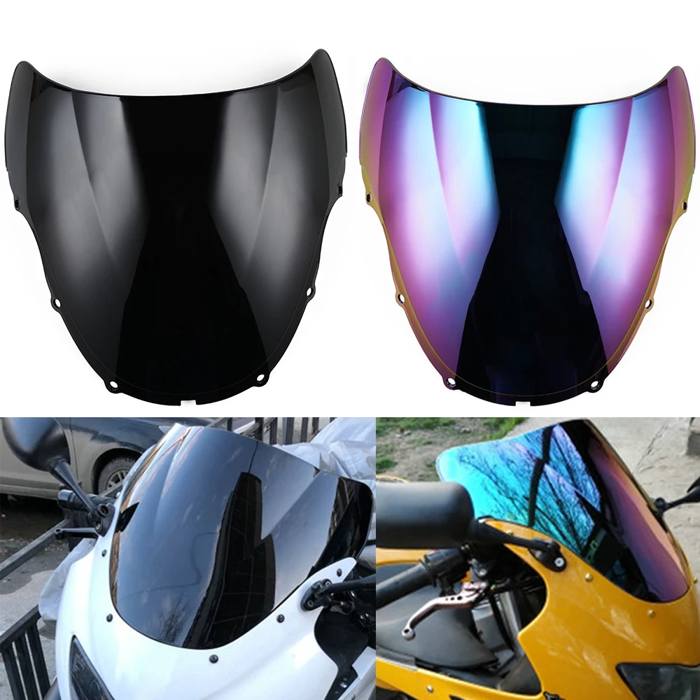 Для Honda CBR600F4 CBR600 F4 1999-2000 лобовое стекло мотоцикла иридий черный прозрачный с