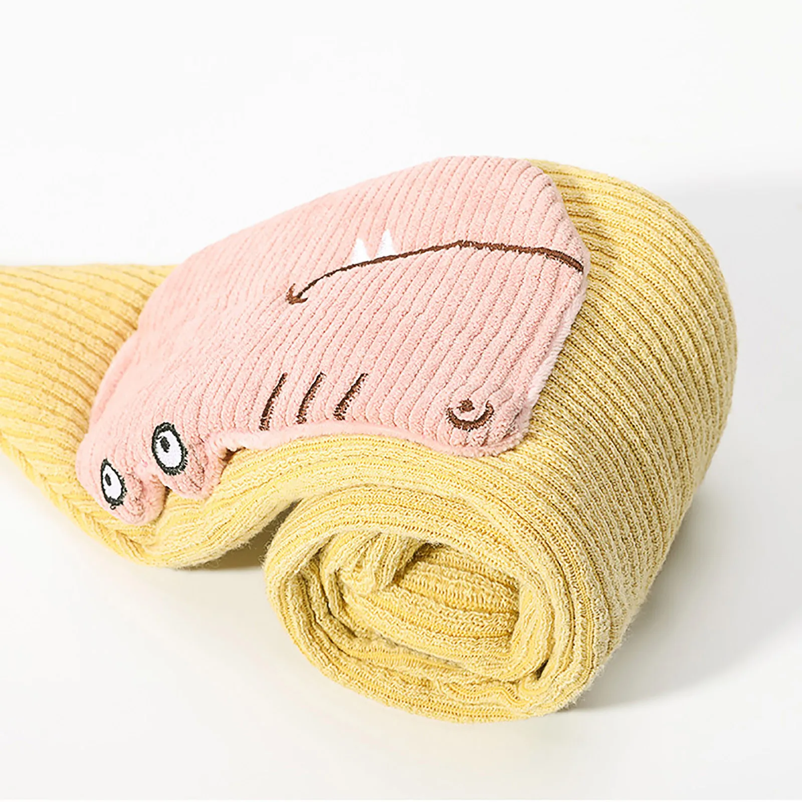 Cartoon Hairball Corduroy Wrap Scarf for Children Scarves Suede Rayon Padding Winter Boys Girls Xmas Gifts |