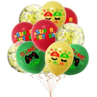 mario birthday balloons super party decoration 12 inch latex decorative balls home decor children kids party supplies 12 pieces