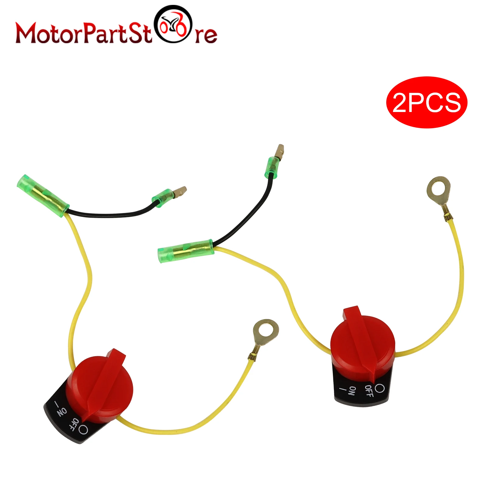 

2 шт., переключатель питания двигателя для Honda GX110, GX120, GX160, GX200, GX240, GX270, GX340, GX390, 4HP, 5, 5hp, 6.5HP