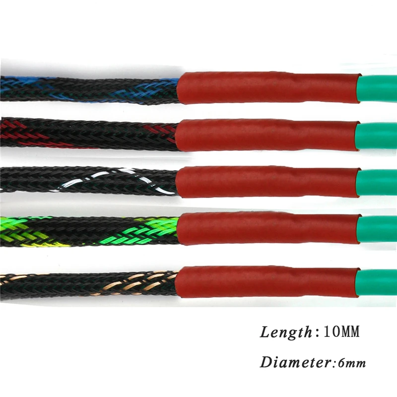 Изоляционные плетеные рукава 6 мм плотные ПЭТ расширяемые Кабельные втулки