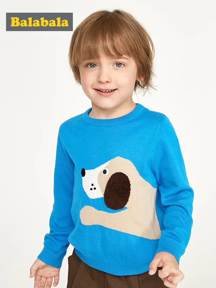 Детская одежда Balabala Детский свитер для мальчиков новый осенний хлопковые топы с