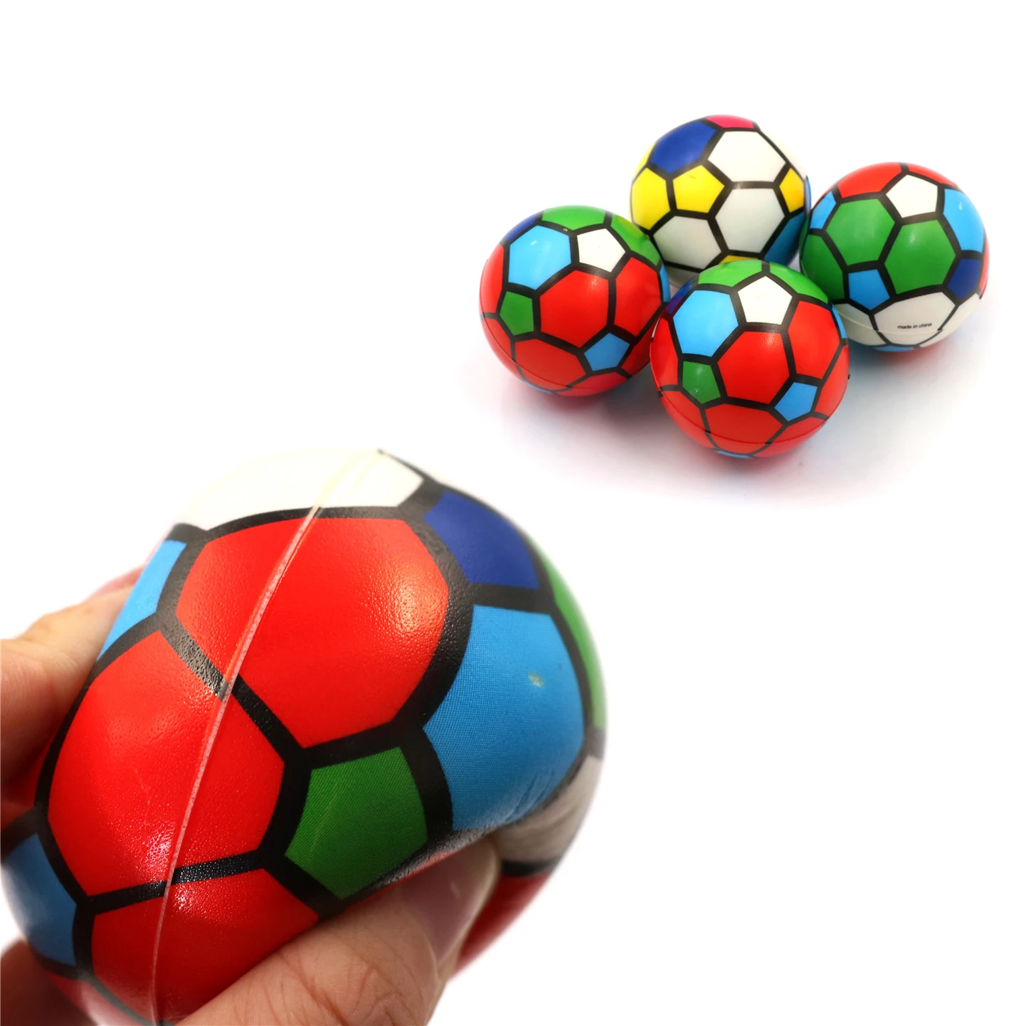 

Fitness Balls Dia 6.3cm Soft Foam Ball Wrist Exercise Stress Relief Squeeze Football Toy Stress Relief Foam Ball Kid